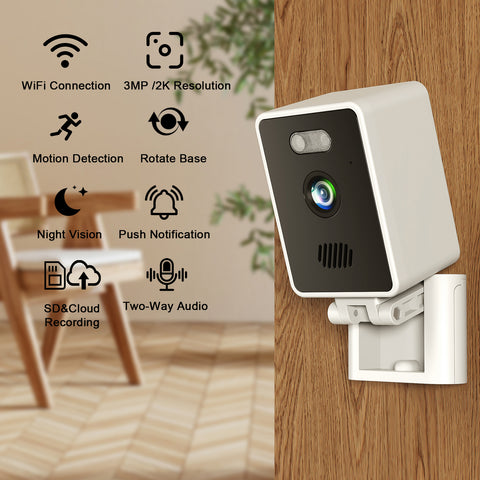Mini Wifi Camera for Home Security Indoor Use Color Night Vision IP Camera