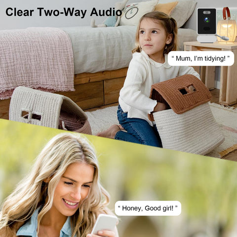 Mini Wifi Camera for Home Security Indoor Use Color Night Vision IP Camera