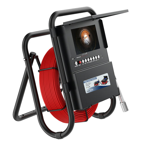 Sewer Pipe Inspection Camera 1080P HD Drain 7 Inch LCD Monitor 12PCS LED Light