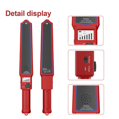 Sewer Pipe Inspection Camera detection device 512hz Receiver Locator U6LR