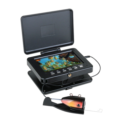 Underwater Fishing Camera 1200TVL HD 5 Inch LCD Waterproof Monitor 12 Lamps